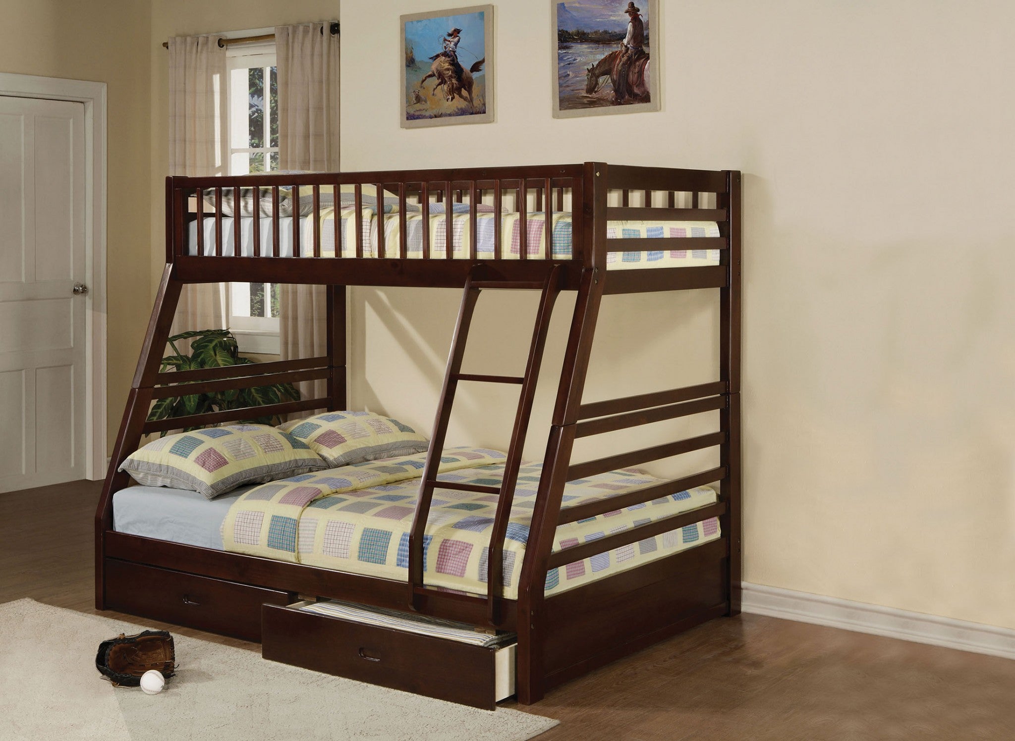 Espresso Full Transitional Bunk Bed