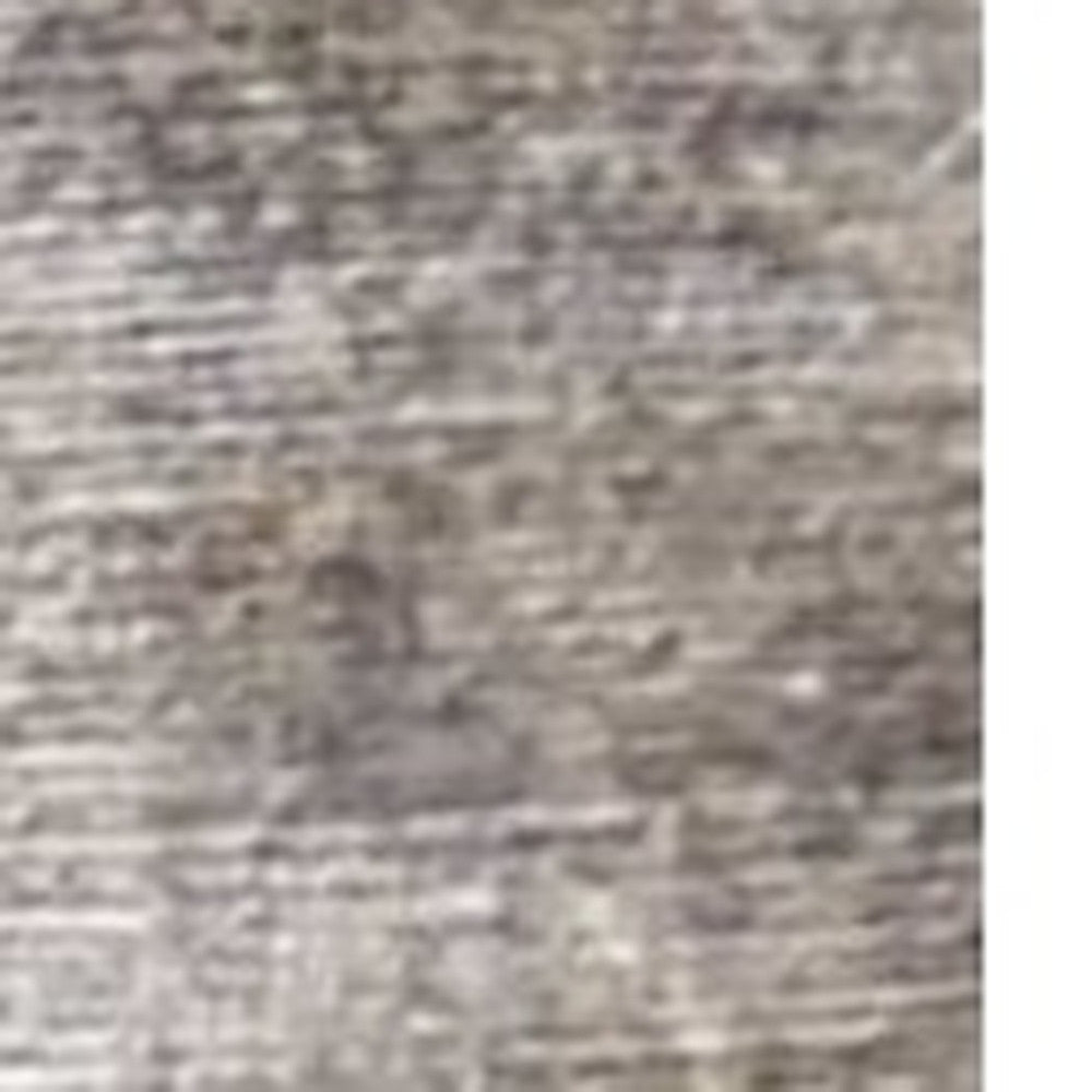 8' x 11' Beige Abstract Hand Loomed Area Rug